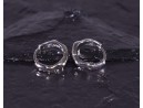 Silberohrringe mit abgerundeter Sternform
