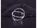 Silberring mit filigran sich kreuzenden Ringschienen
