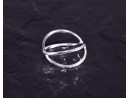 Silberring mit filigran sich kreuzenden Ringschienen