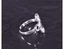 Silberring mit Kleeblattmotiv