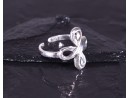 Silberring mit Kleeblattmotiv