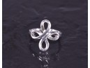Silberring mit Kleeblattmotiv