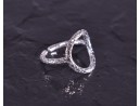 Silberring mit Kranzmotiv