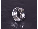 Silberring mit lebendigem Design