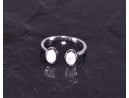 Silberring mit symmetrischer Grundform