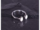 Silberring mit symmetrischer Grundform