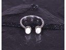 Silberring mit symmetrischer Grundform