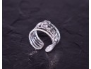 Vintage Silberring mit mehreren verzierten Ebenen