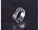 Vintage Silberring mit Seilknotenoptik