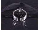 Vintage Silberring mit Seilknotenoptik