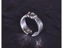 Vintage Silberring mit Seilknotenoptik